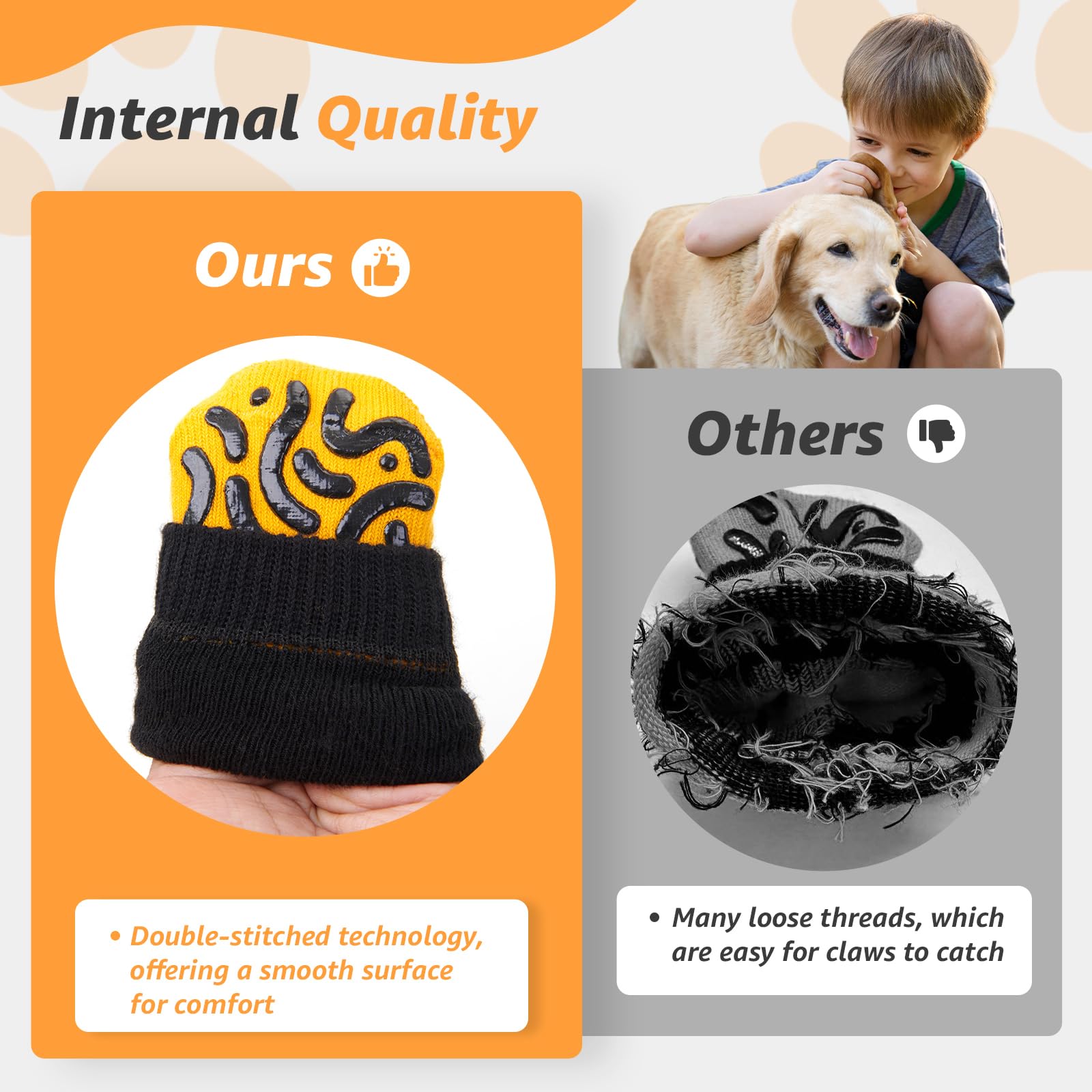 Reflective Dog Socks To Prevent Licking Paws, Dog Paw Protector, Hardwood Floors Anti Slip, Non Slip Dog Socks With Grippers, Do